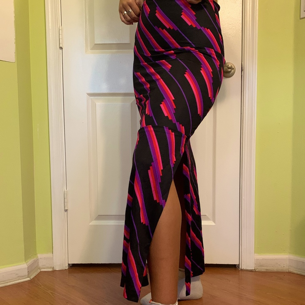 Vintage slit skirt
